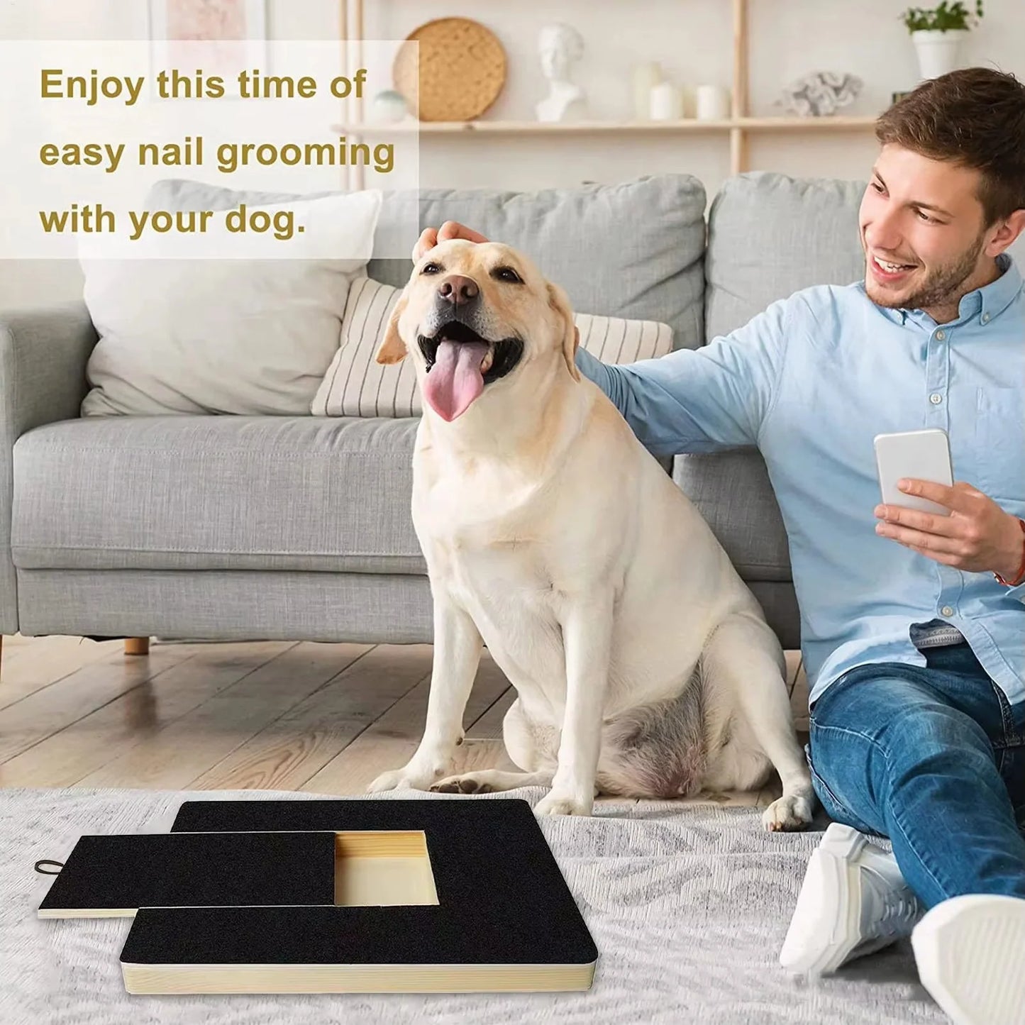 Treat-Reward Dog Nail Scratch Board