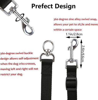 3-in-1 No-Tangle Leash for Two or Three Dogs
