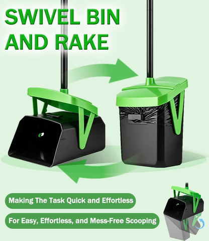 Swivel Dog Pooper Scooper Set with 100 Waste Bags