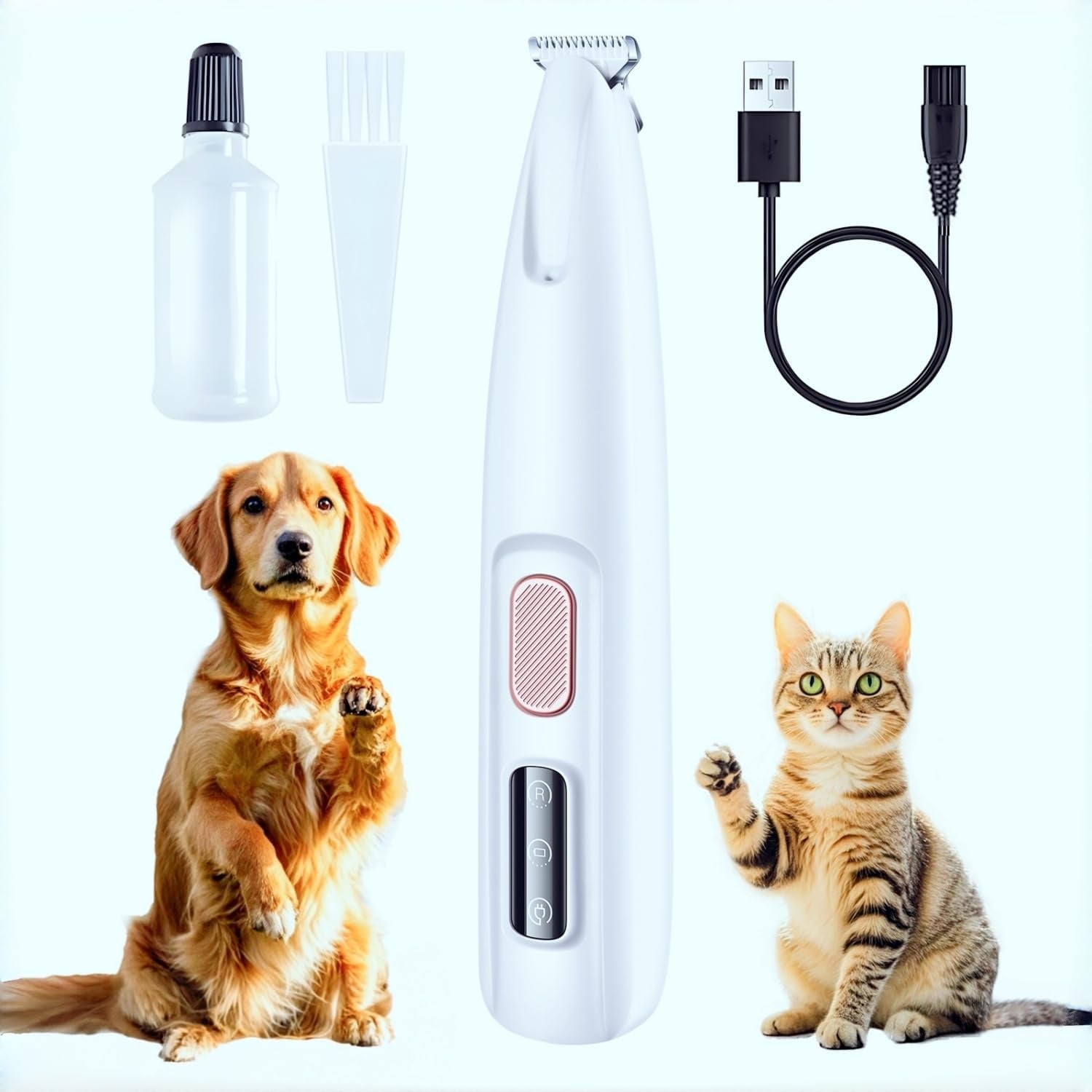 LED Precision Dog Paw Trimmer – Cordless & Rechargeable