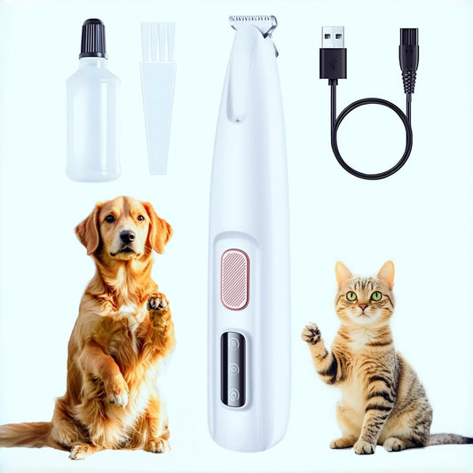 LED Precision Dog Paw Trimmer – Cordless & Rechargeable