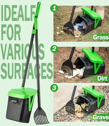 Swivel Dog Pooper Scooper Set with 100 Waste Bags