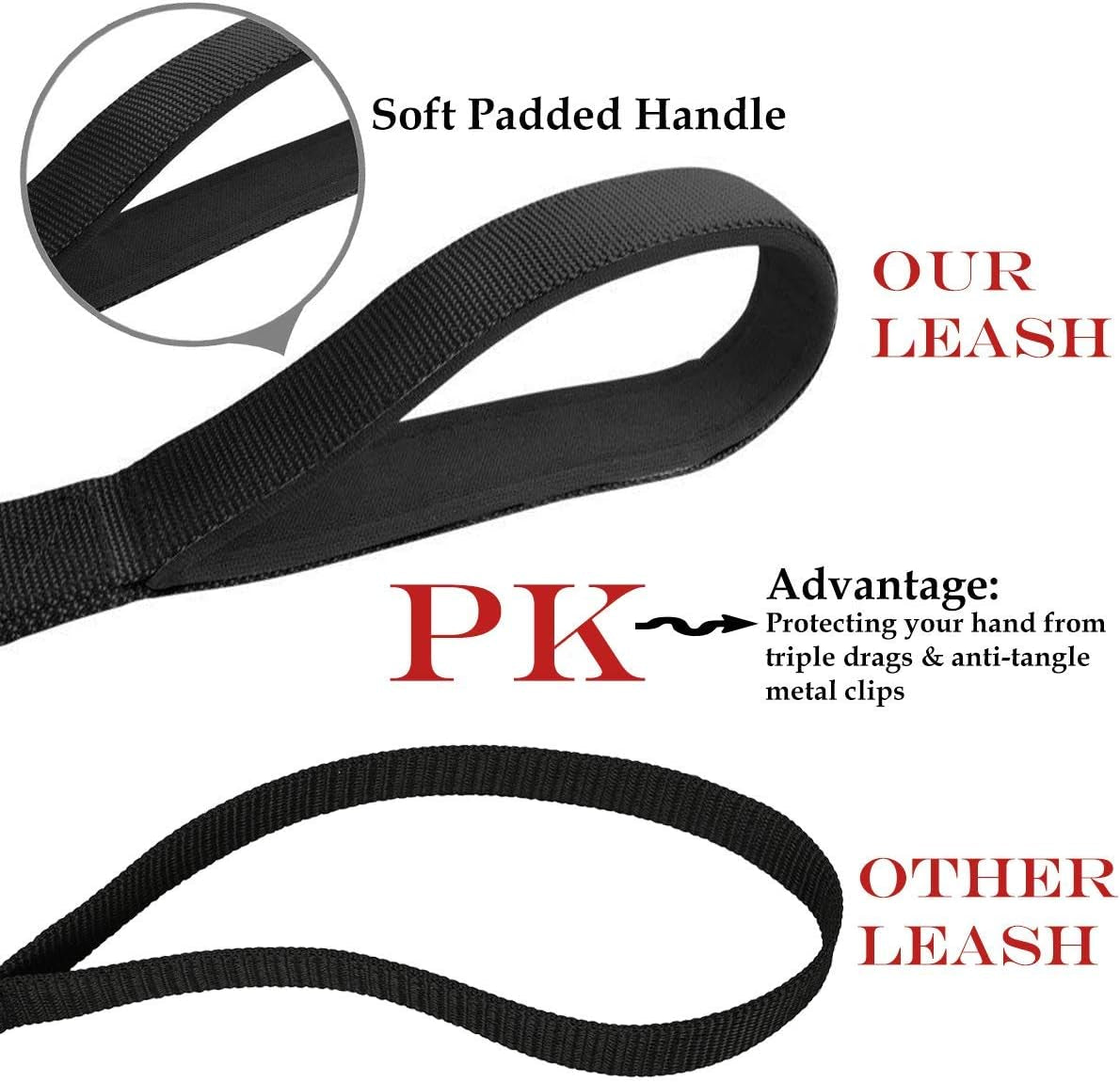 3-in-1 No-Tangle Leash for Two or Three Dogs