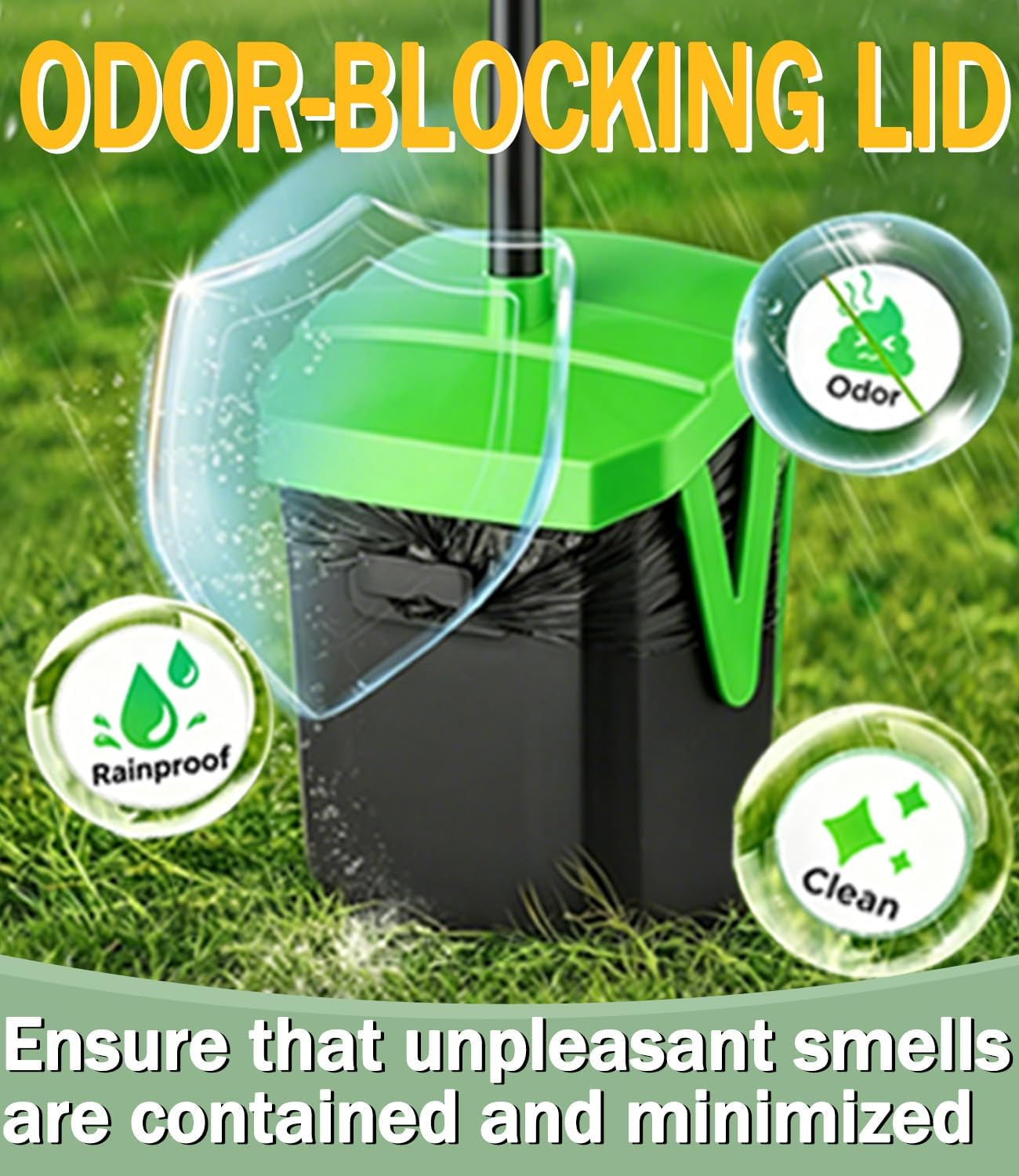 Swivel Dog Pooper Scooper Set with 100 Waste Bags