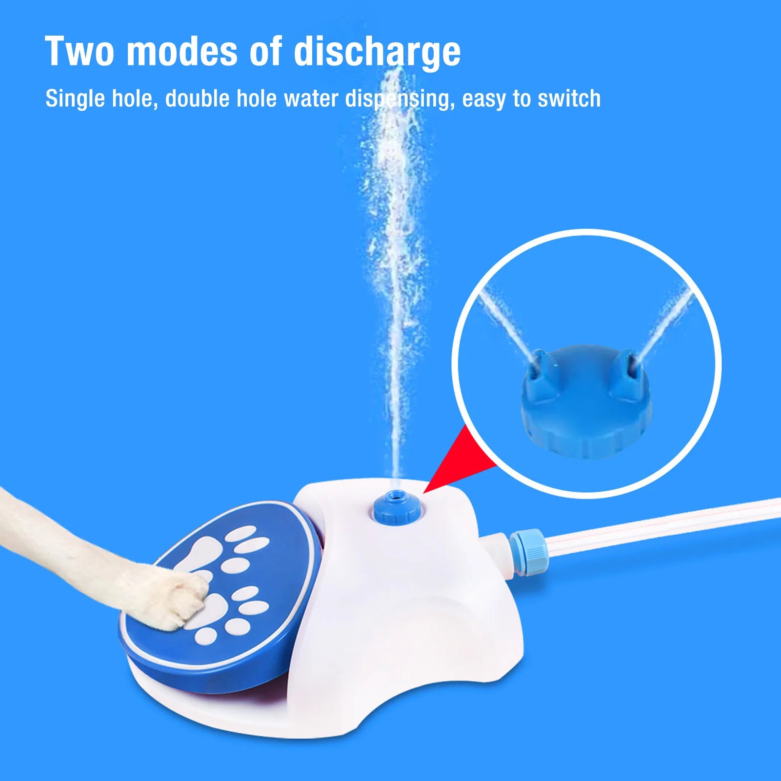 Paw-Activated Outdoor Dog Water Fountain