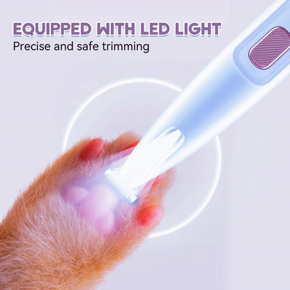 LED Precision Dog Paw Trimmer – Cordless & Rechargeable