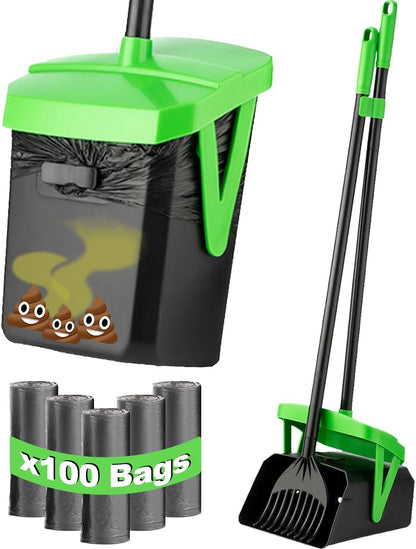 Swivel Dog Pooper Scooper Set with 100 Waste Bags