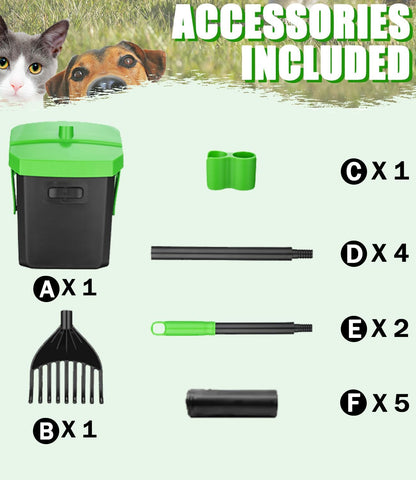 Swivel Dog Pooper Scooper Set with 100 Waste Bags
